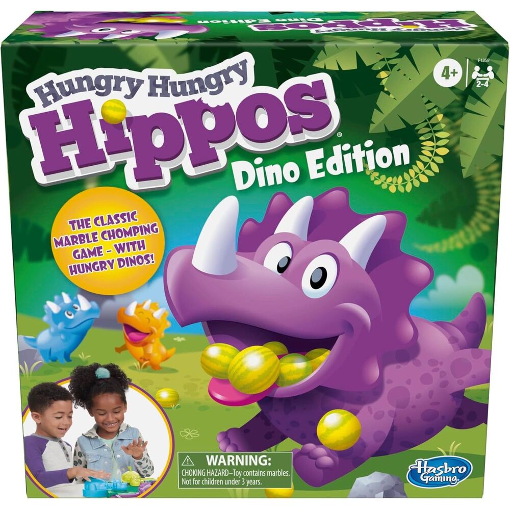 Hasbro Gaming Hungry Hungry Hippos Dino